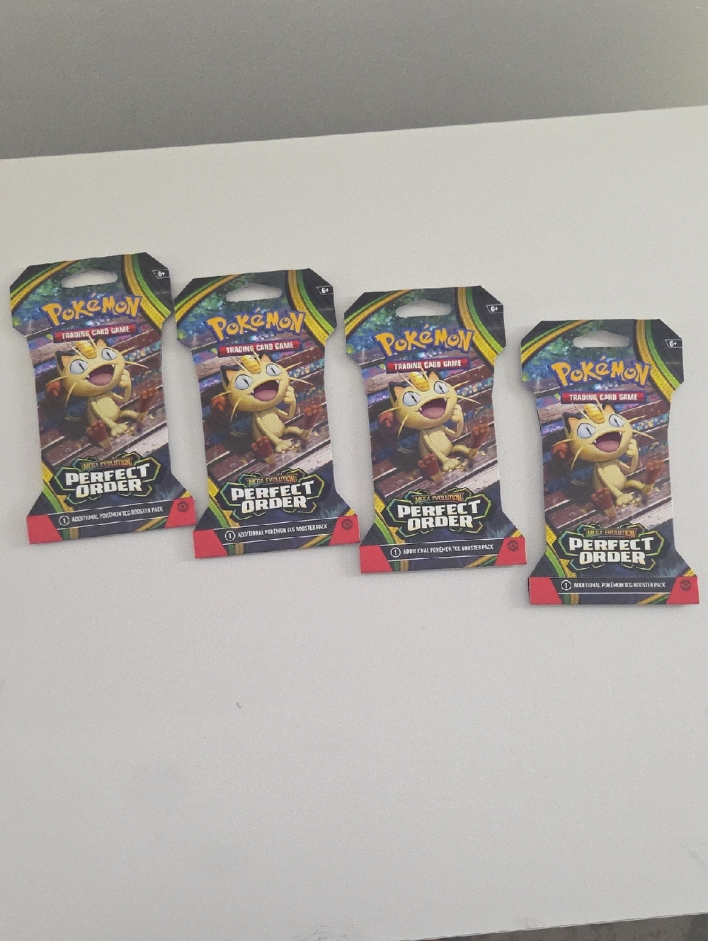 Pokémon TCG Mega Evolution: Perfect Order Booster Pack - 4 Packs